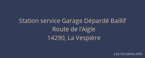 Station service Garage D&eacute;pard&eacute; Baillif