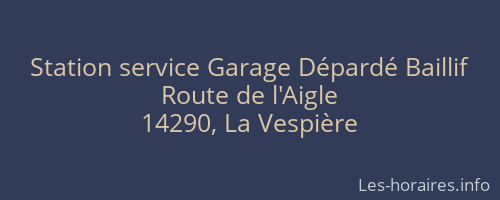 Station service Garage Dépardé Baillif