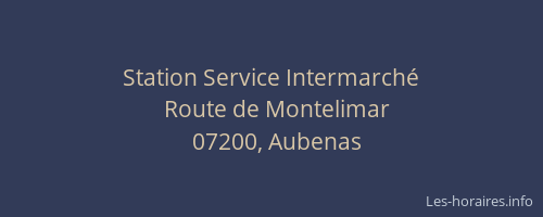 Station Service Intermarché
