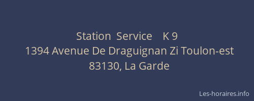 Station  Service    K 9