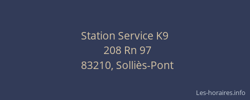 Station Service K9