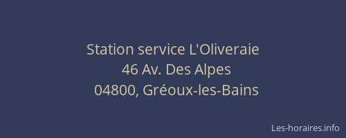 Station service L'Oliveraie