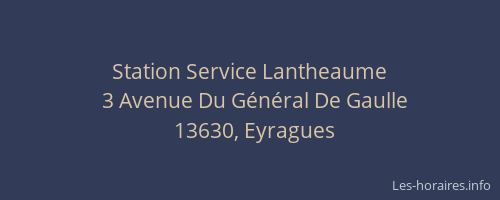 Station Service Lantheaume