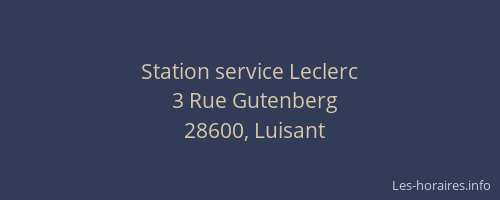 Station service Leclerc