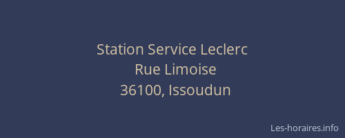 Station Service Leclerc