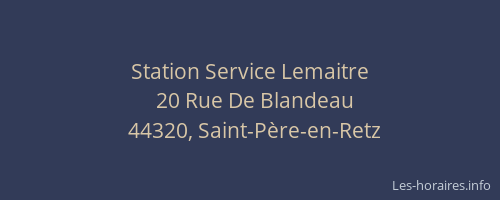 Station Service Lemaitre