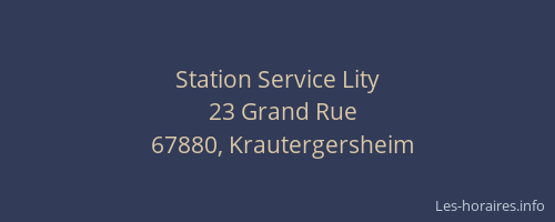 Station Service Lity