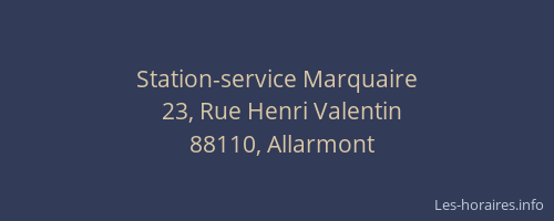 Station-service Marquaire