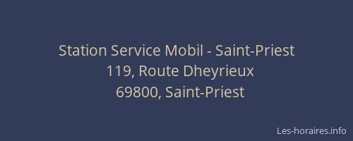 Station Service Mobil - Saint-Priest