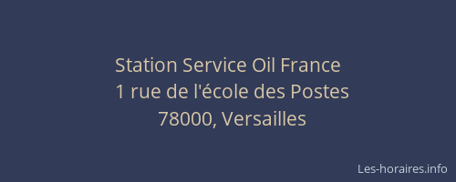 Station Service Oil France