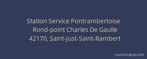 Station Service Pontrambertoise