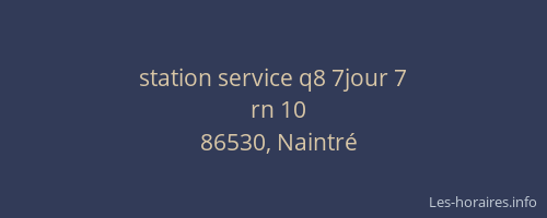 station service q8 7jour 7