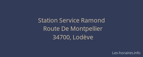 Station Service Ramond