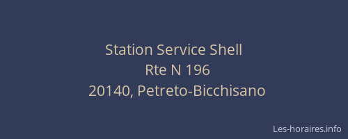 Station Service Shell