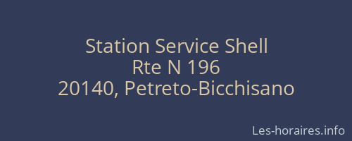Station Service Shell
