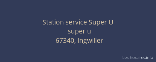 Station service Super U