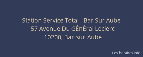 Station Service Total - Bar Sur Aube