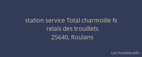 station service Total charmoille N