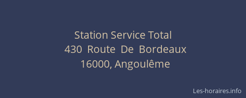 Station Service Total