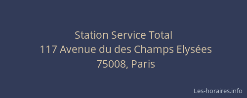 Station Service Total
