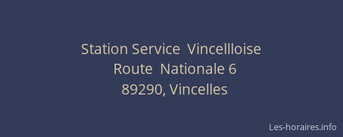 Station Service  Vincellloise