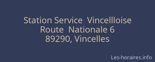 Station Service  Vincellloise