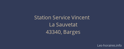 Station Service Vincent