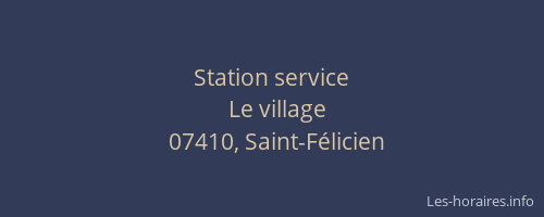 Station service