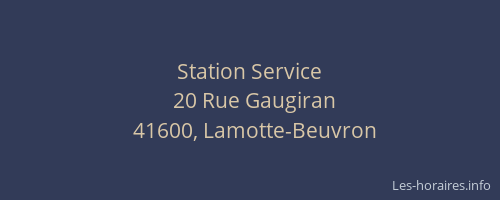 Station Service