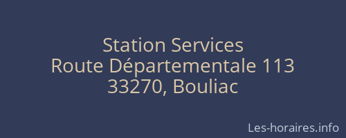 Station Services
