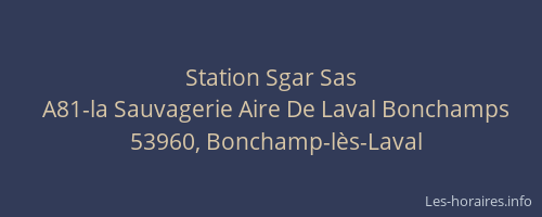 Station Sgar Sas