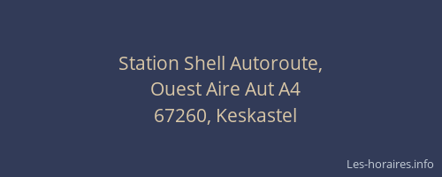 Station Shell Autoroute,