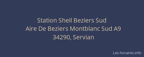 Station Shell Beziers Sud