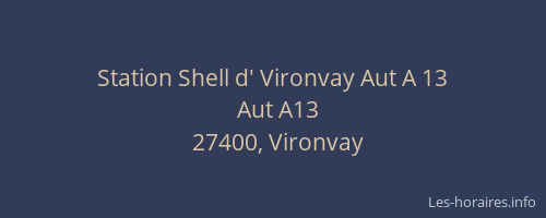 Station Shell d' Vironvay Aut A 13