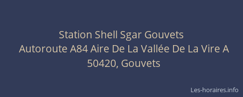 Station Shell Sgar Gouvets