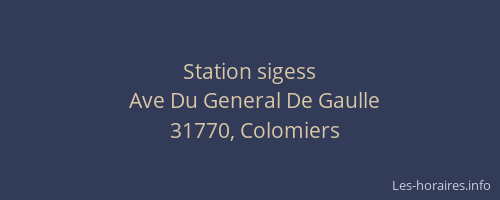 Station sigess