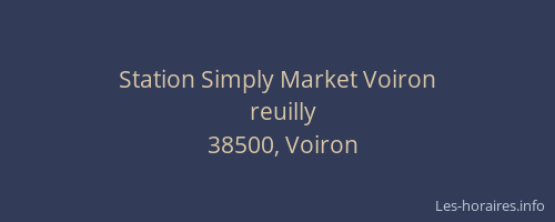 Station Simply Market Voiron