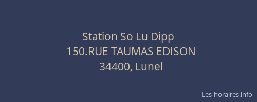 Station So Lu Dipp