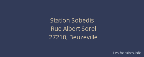 Station Sobedis