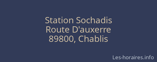 Station Sochadis