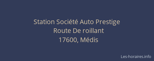 Station Société Auto Prestige