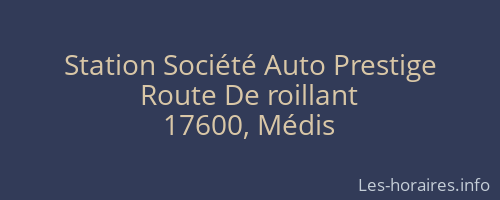 Station Société Auto Prestige
