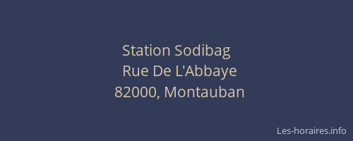Station Sodibag