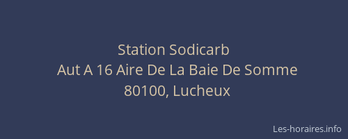 Station Sodicarb