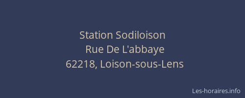 Station Sodiloison
