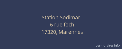 Station Sodimar