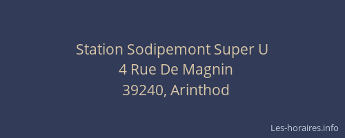 Station Sodipemont Super U