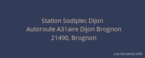 Station Sodiplec Dijon