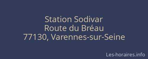Station Sodivar