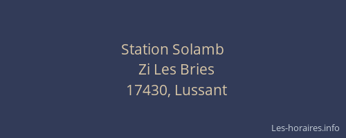 Station Solamb